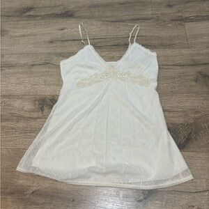 Vintage No Boundaries Cream Lace Chemise